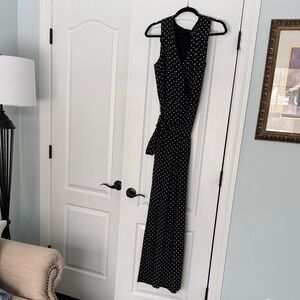 Polo by Ralph Lauren Black Jumpsuit with White Dots